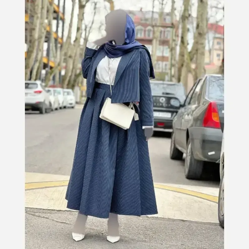 کت دامن یاسمن پیله دار پشت کش سایز 1 و 2 - تصویر 2