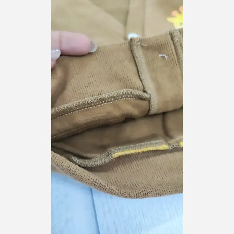 ژاکت بافت فانتزی بچگانه طرح زرافه قهوهای - تصویر 5