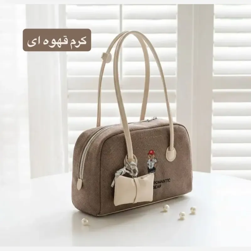کیف زنانه پارچه ای طرح کنف روزمره - تصویر 11