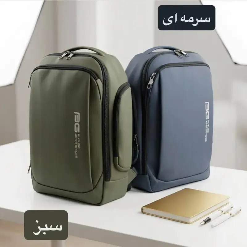 کوله پشتی فول آپشن برزنتی آب گریز با محفظه لپ تاپ - تصویر 7