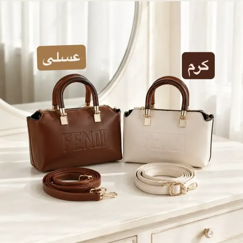 کیف پاسپورتی زنانه چرم مصنوعی ابعاد 19 در 12 در 8 سانتیمتر رنگ مشکی مناسب مجلسی و مهمانی - تصویر 3