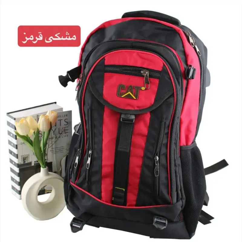 کوله پشتی پارچه ای روزمره و مدرسه دانشگاه دارای بند بلند و جیب دار - تصویر 4