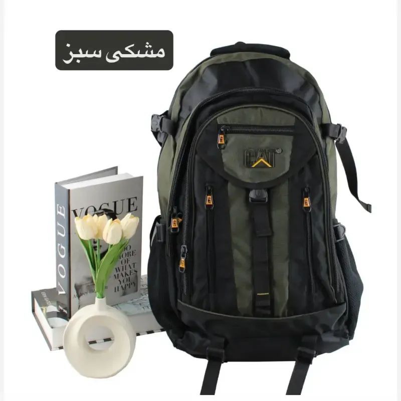کوله پشتی پارچه ای روزمره و مدرسه دانشگاه دارای بند بلند و جیب دار - تصویر 2