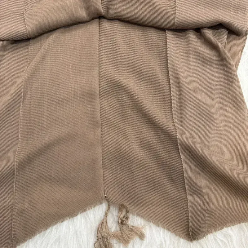 شال نخی برشکا طرح تیغ ماهی مناسب روزمره قواره 188 در 62 سانت - تصویر 10