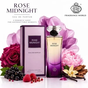 عطر ادکلن زنانه فرگرنس ورد رز میدنایت 80 میل