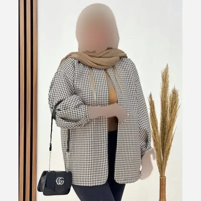 پالتو فرانسوی ژلاتو فوتر پیچازی گرم بالا فری سایز - تصویر 5