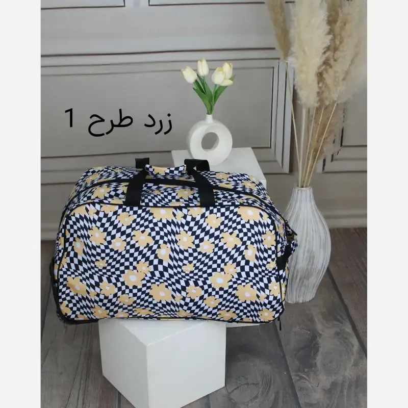 ساک مسافرتی چرم مصنوعی زنانه ابعاد 56 در 33 سانتیمتر - تصویر 5