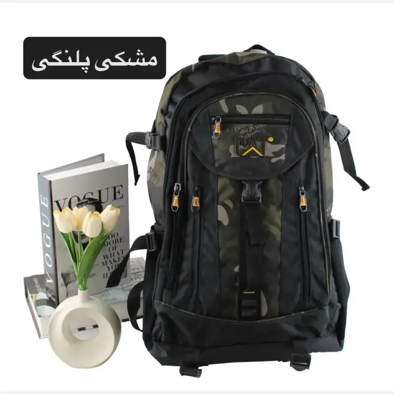 کوله پشتی پارچه ای روزمره و مدرسه دانشگاه دارای بند بلند و جیب دار - تصویر 7