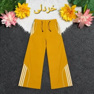 شلوار بگ کتان زارا سه خط زنانه قد 105