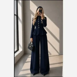 کت و شلوار زنانه جنس مازراتی دو سایزی رنگبندی متنوع