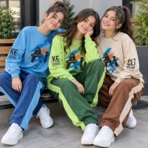 ست اسپرت دخترانه و پسرانه پنبه دورس دو نخ لاکرادار سایز 50 تا 65