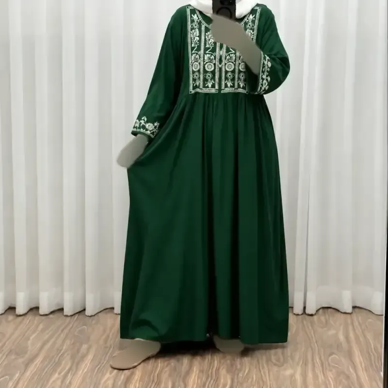پیراهن ساحلی زنانه نخی مدل الهه فری سایز کمربنددار