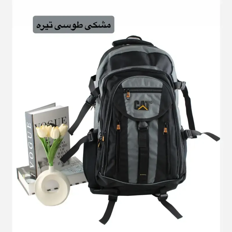 کوله پشتی پارچه ای روزمره و مدرسه دانشگاه دارای بند بلند و جیب دار - تصویر 8