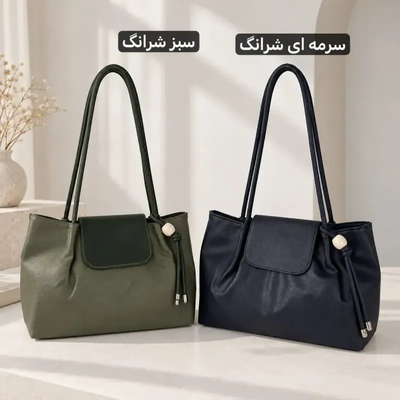 کیف دستی زنانه روزمره چرم مصنوعی ابعاد 37 در 23 سانتیمتر - تصویر 7